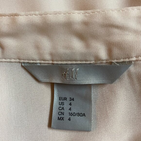 H&M SIZE 4 OLD ROSE HALF-SLEEVE TOP - Picture 6 of 6